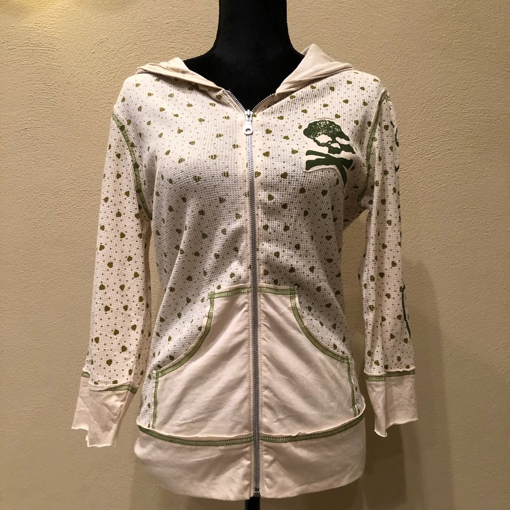 🌻3/4 length sleeve waffle hoodie jacket💀💀💀💀